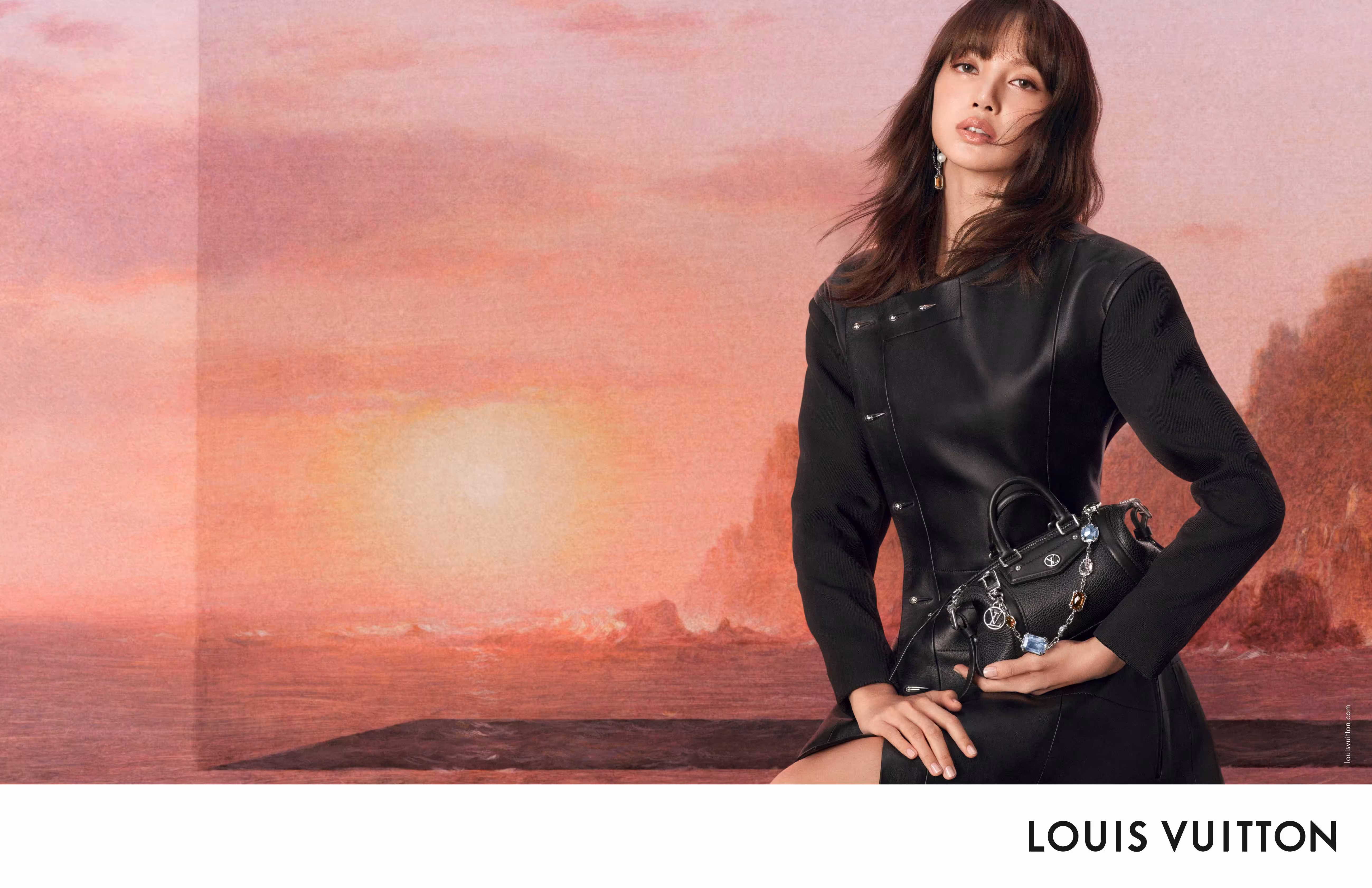 Lisa for Louis Vuitton’s Spring/Summer 2025 Ready-to-Wear campaign. Image courtesy of Louis Vuitton.