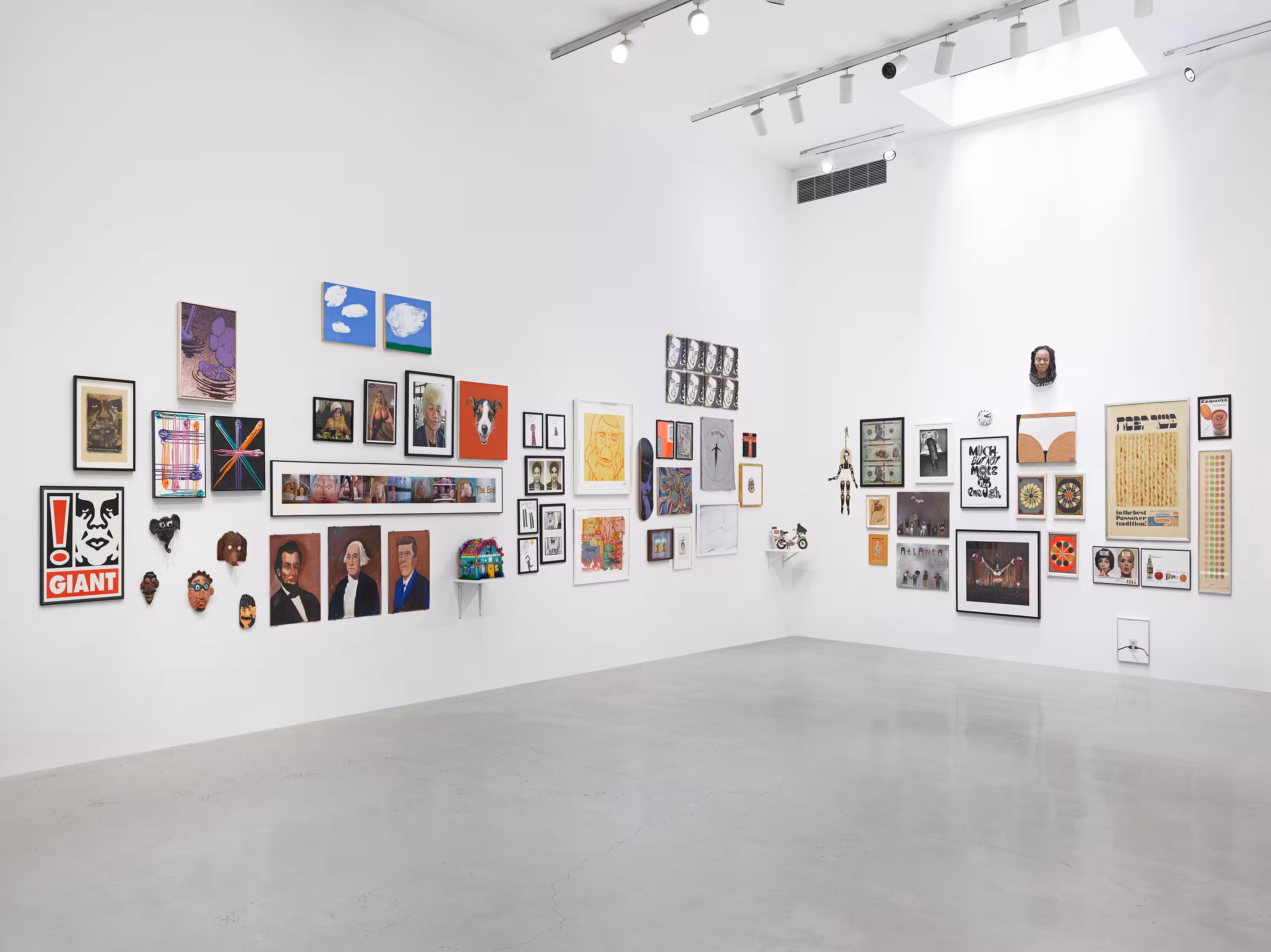 Installation view of “My Amazing Friends” at Jeffrey Deitch