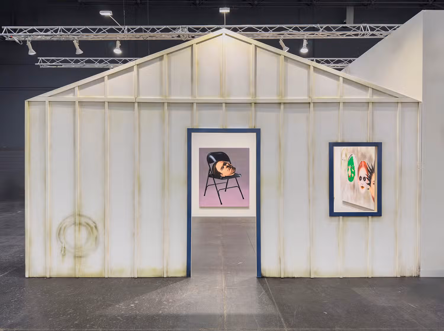 Installation view of Aaron Elvis Jupin at Moskowitz Bayse. Image courtesy of Moskowitz Bayse.