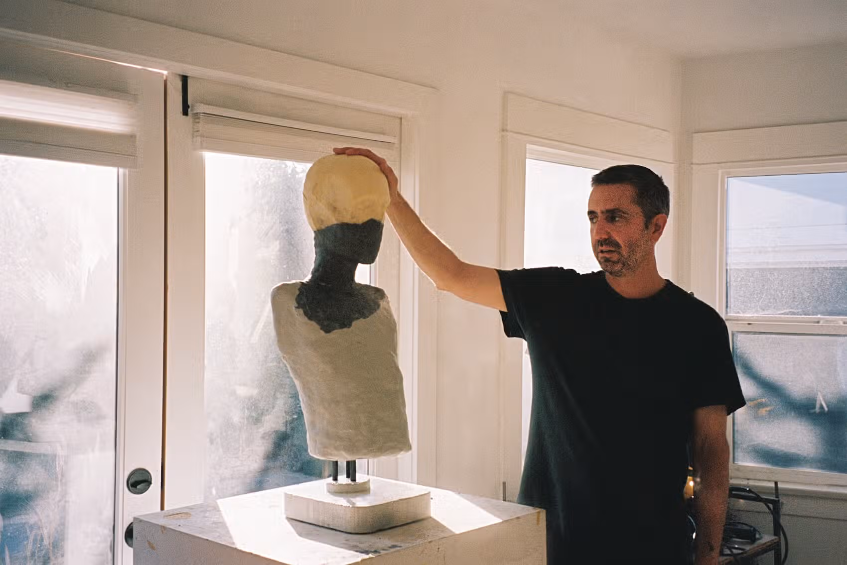 David Altmejd in his studio. Photography by Meka Boyle.