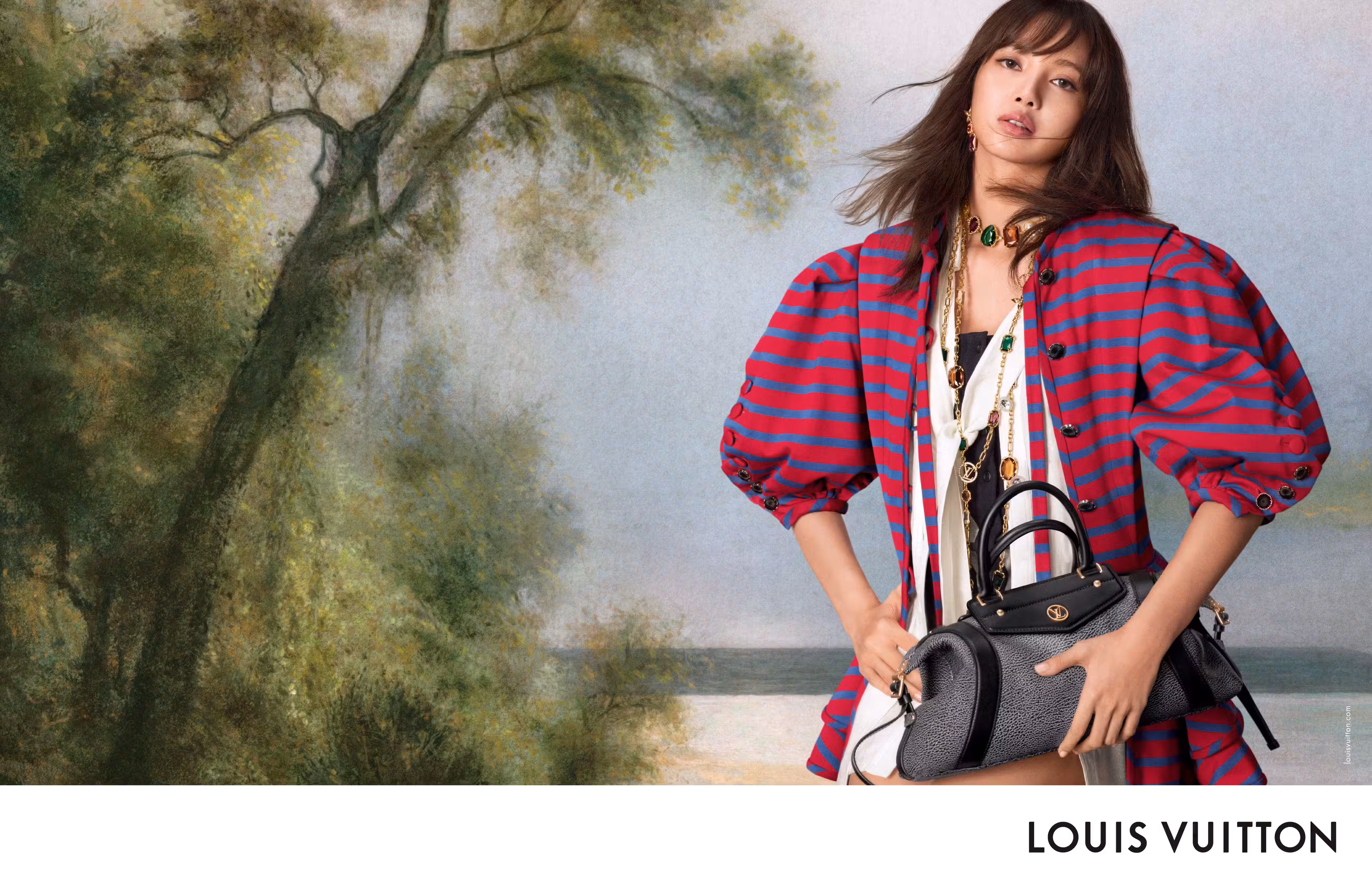 Lisa for Louis Vuitton’s Spring/Summer 2025 Ready-to-Wear campaign. Image courtesy of Louis Vuitton.