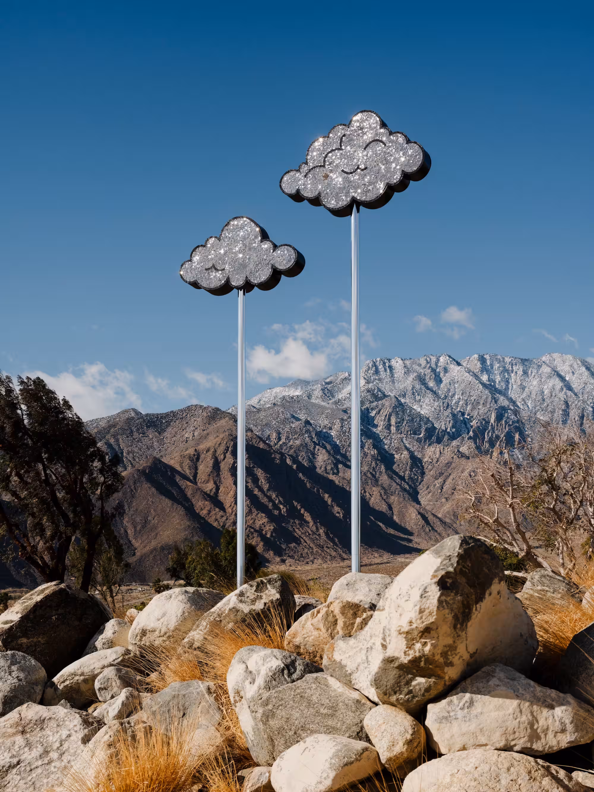 Desert X 2025 installation view of Sanford Biggers