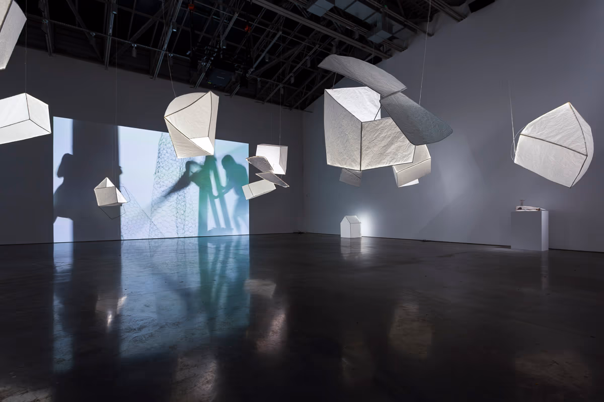 Installation view of “Joan Jonas: Empty Rooms.” Copyright of the artist and Artists Rights Society (ARS)