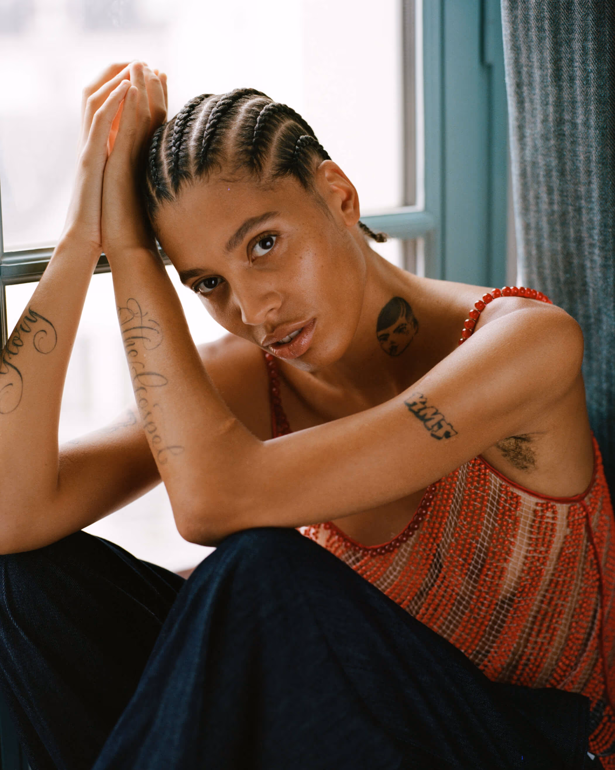 Kai-Isaiah Jamal wears top by DIOTIMA