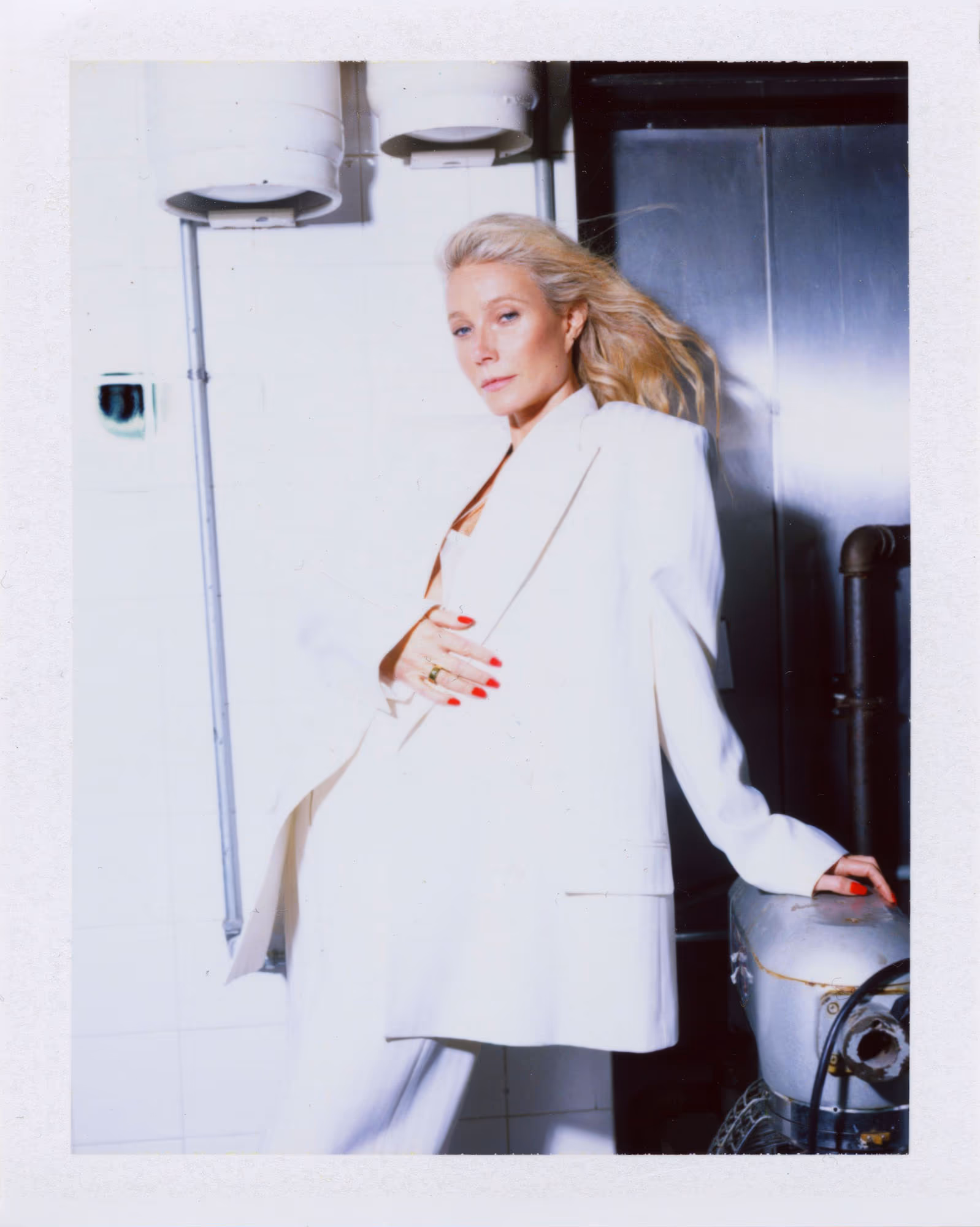 Gwyneth wears full look by STELLA MCCARTNEY.