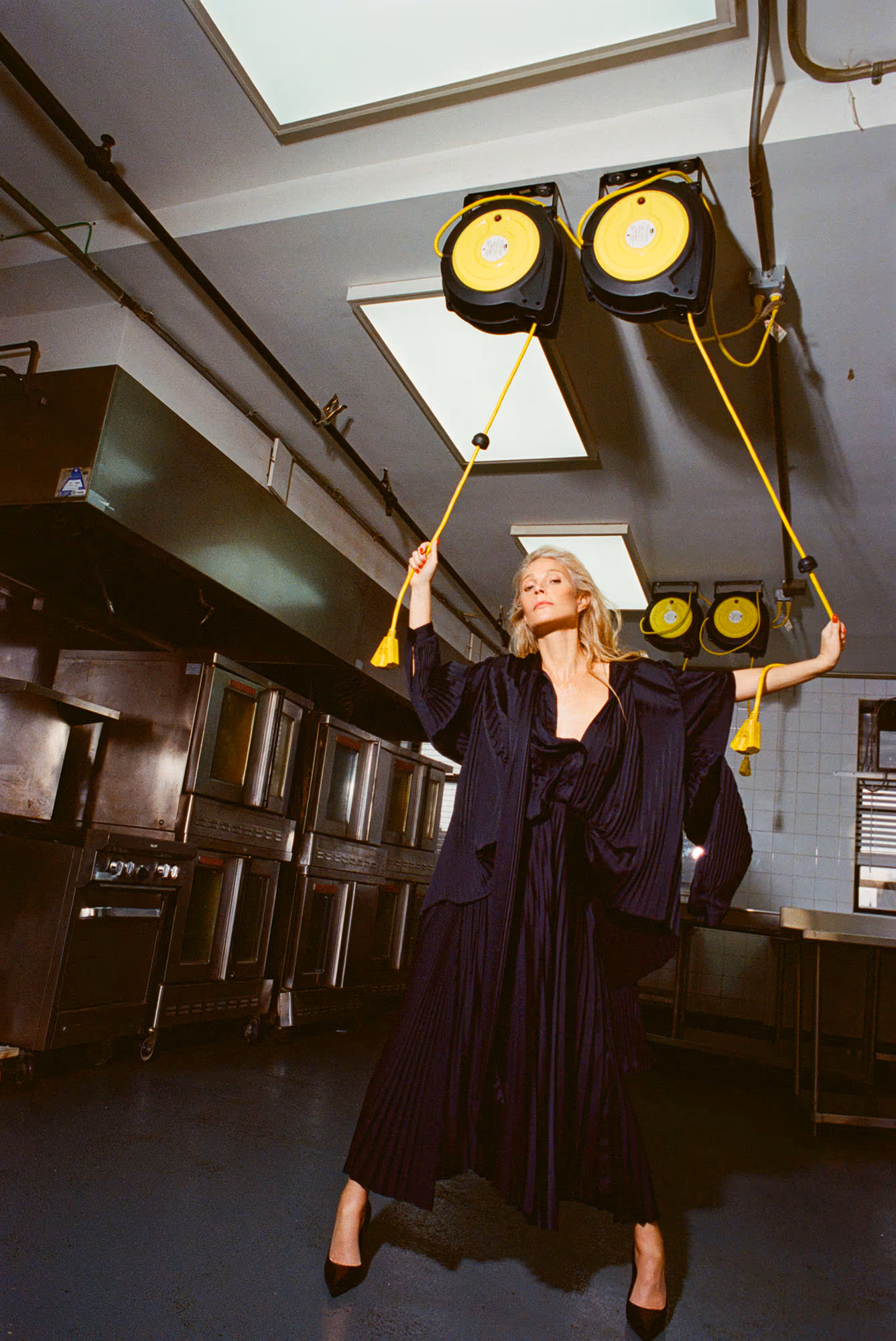 Gwyneth wears dress by BALENCIAGA.