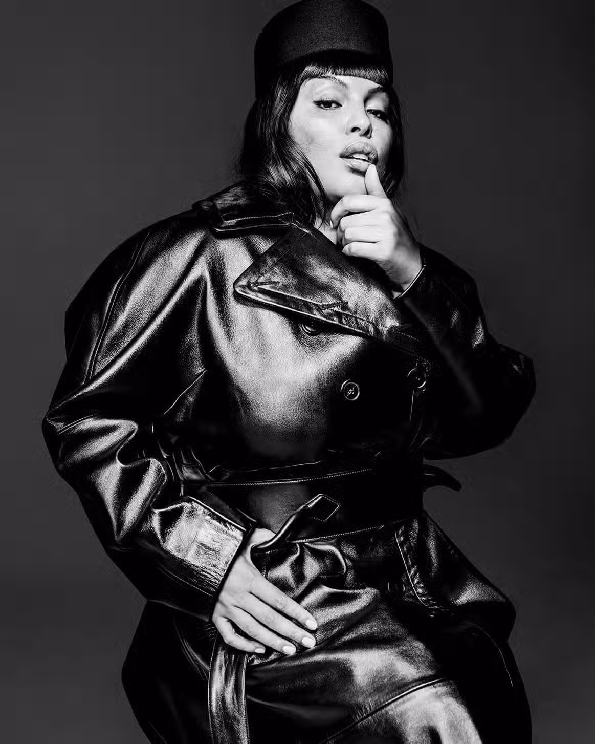 Paloma Elsesser wears full look by ALAÏA.