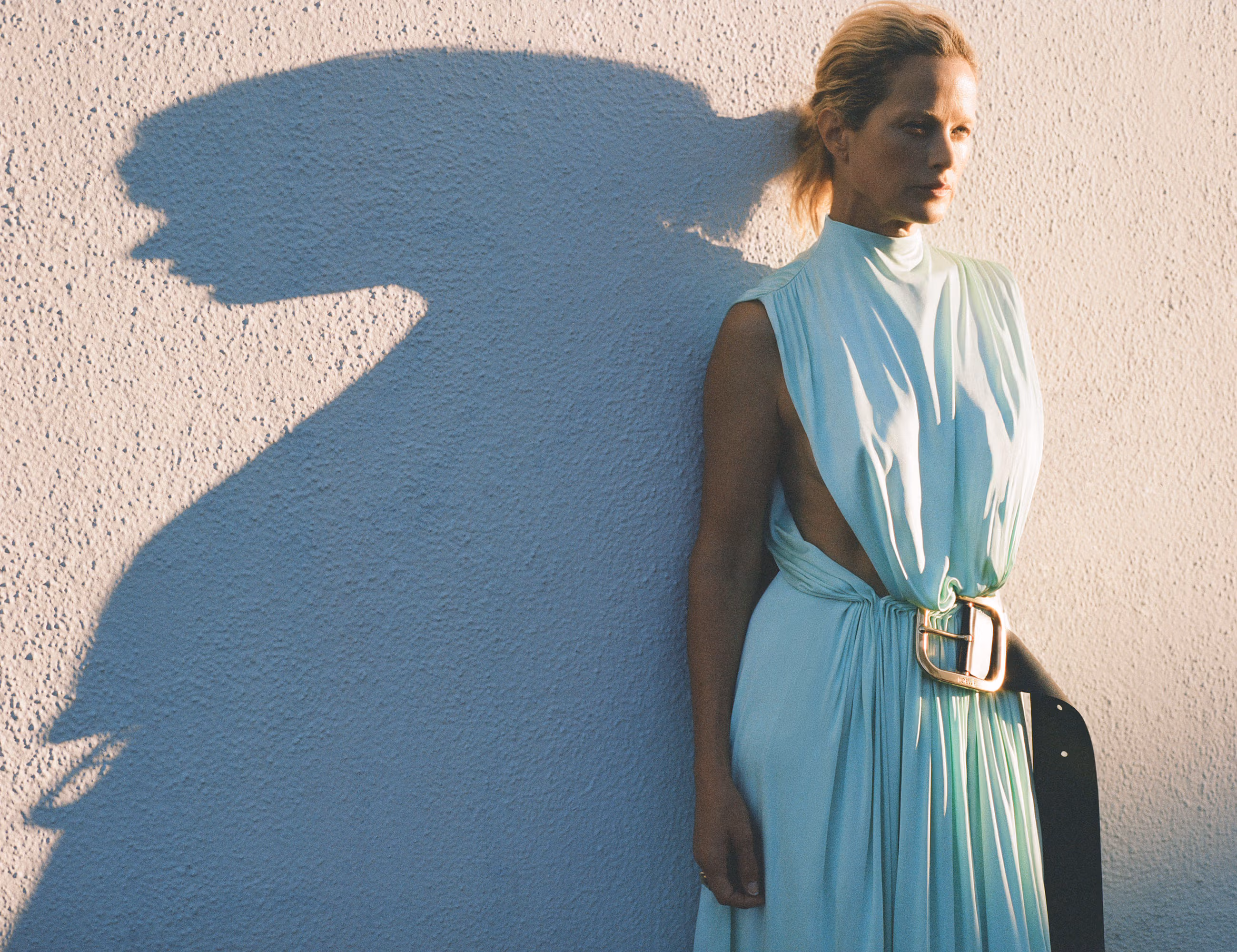 Carolyn wears full look by LOEWE and ring by TIFFANY & CO.