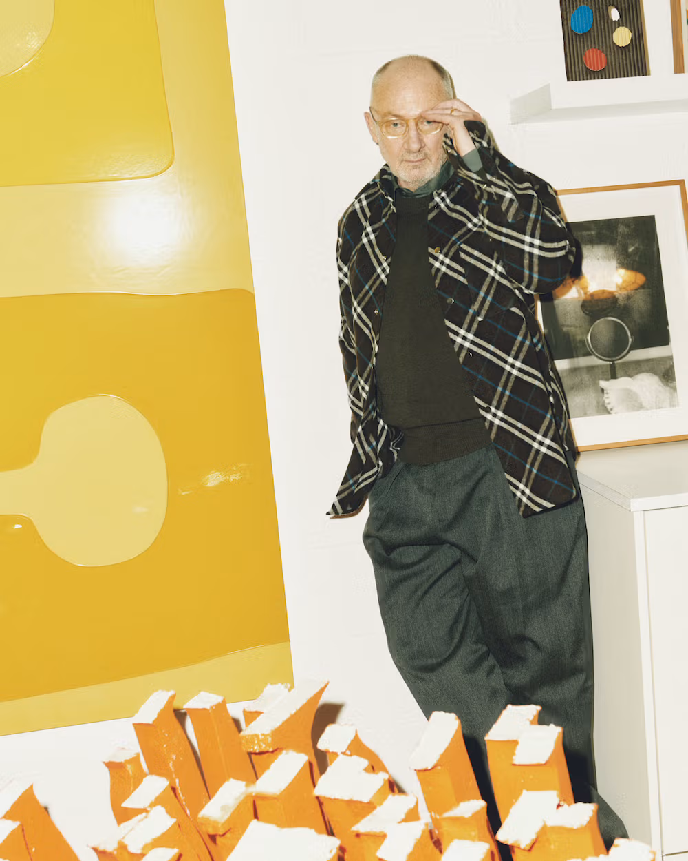 Portrait of Gary Hume. Image courtesy of Burberry.
