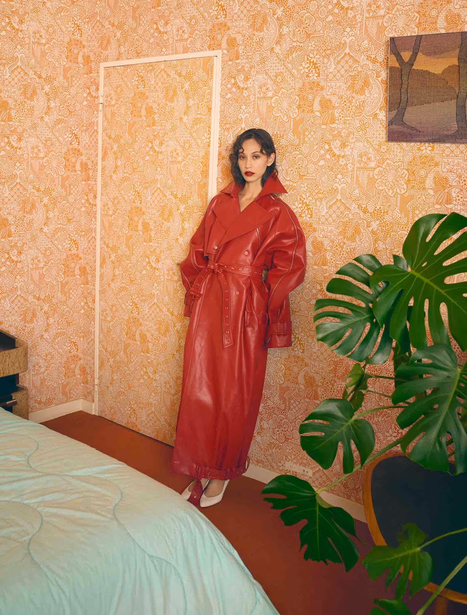 Kiko wears coat by ROKH.