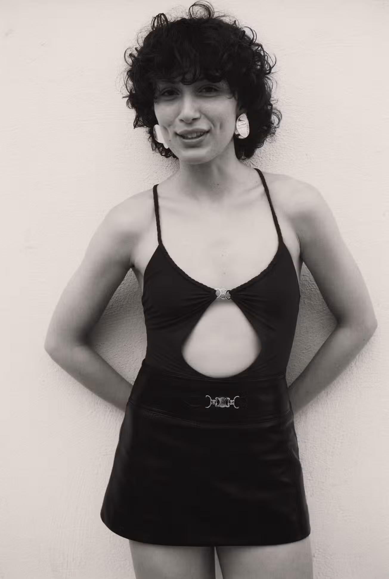Ilaria wears swimsuit