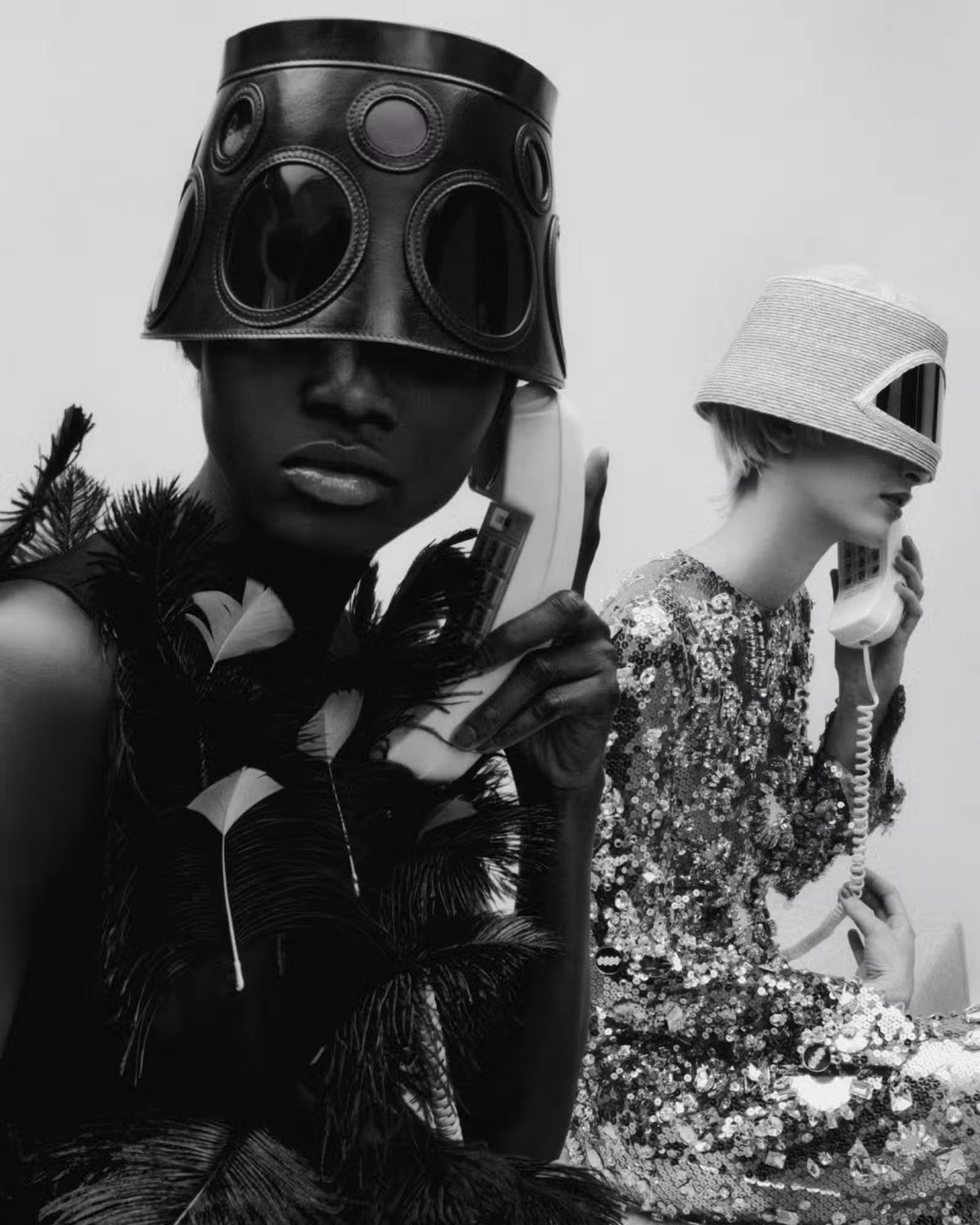 Left to Right: Anyiel and Tori wear full looks by PRADA.