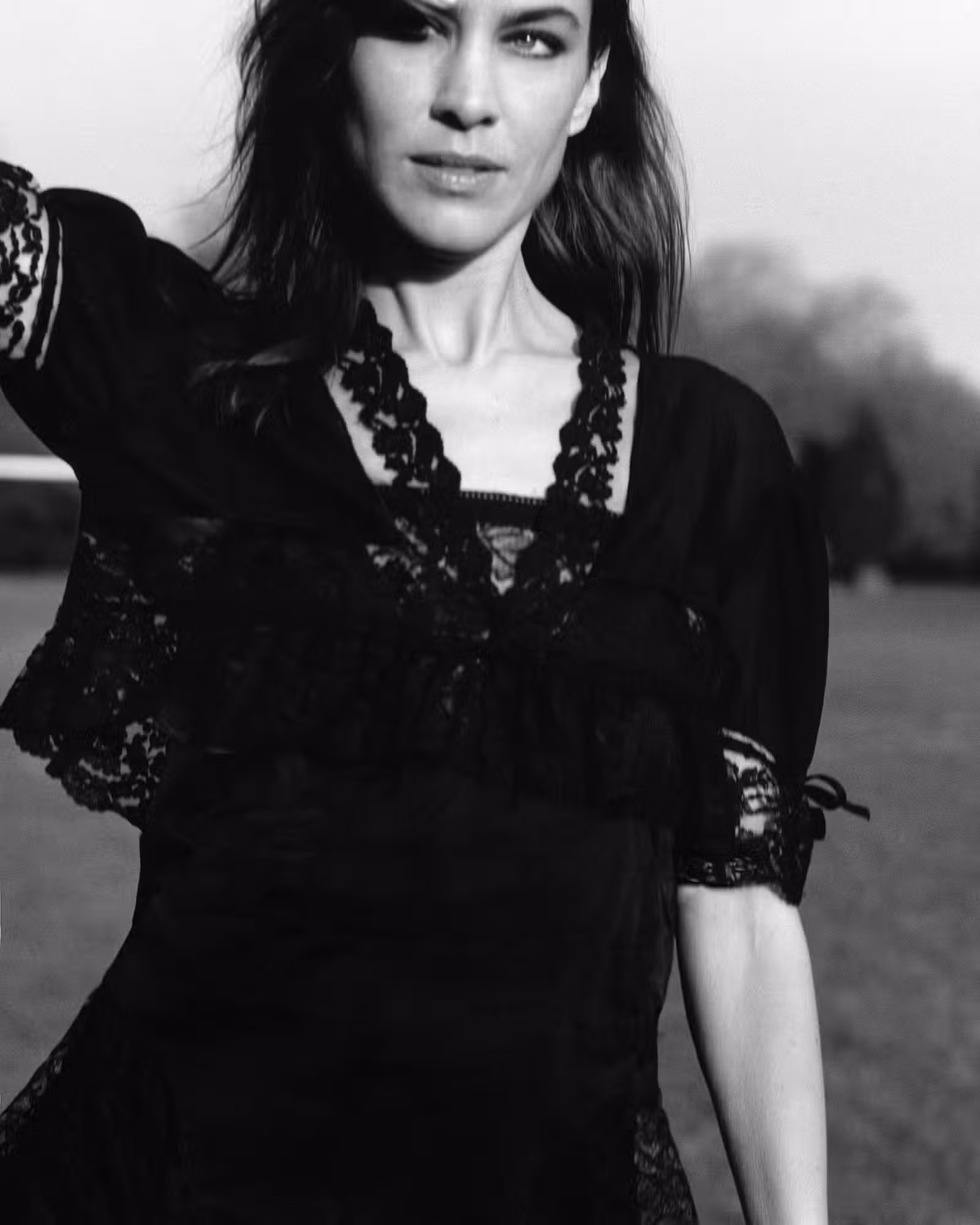 Alexa wears top by CHLOÉ.