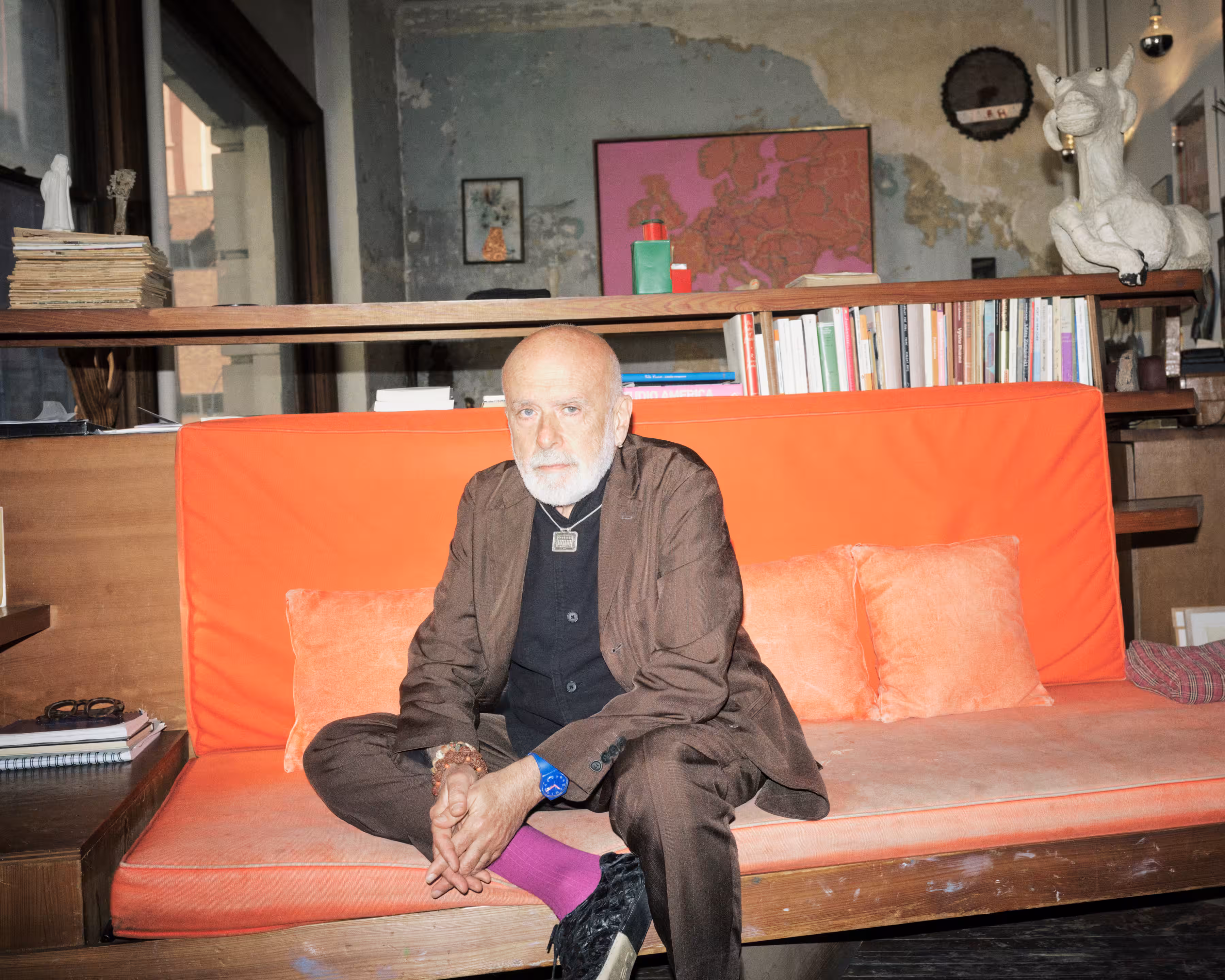 Francesco Clemente. Image courtesy of Saint Laurent.
