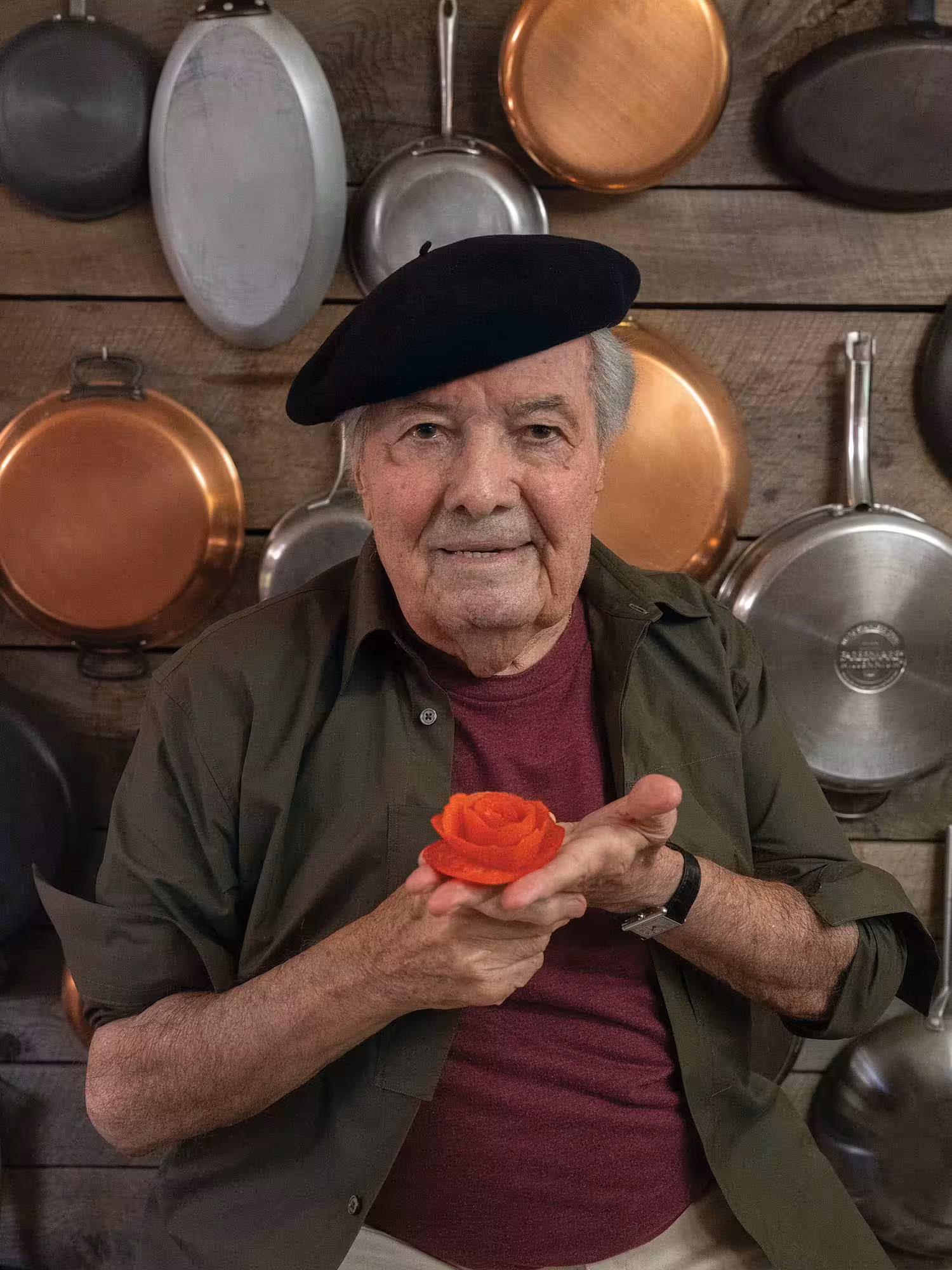 Jacques wears overshirt by HERMÈS