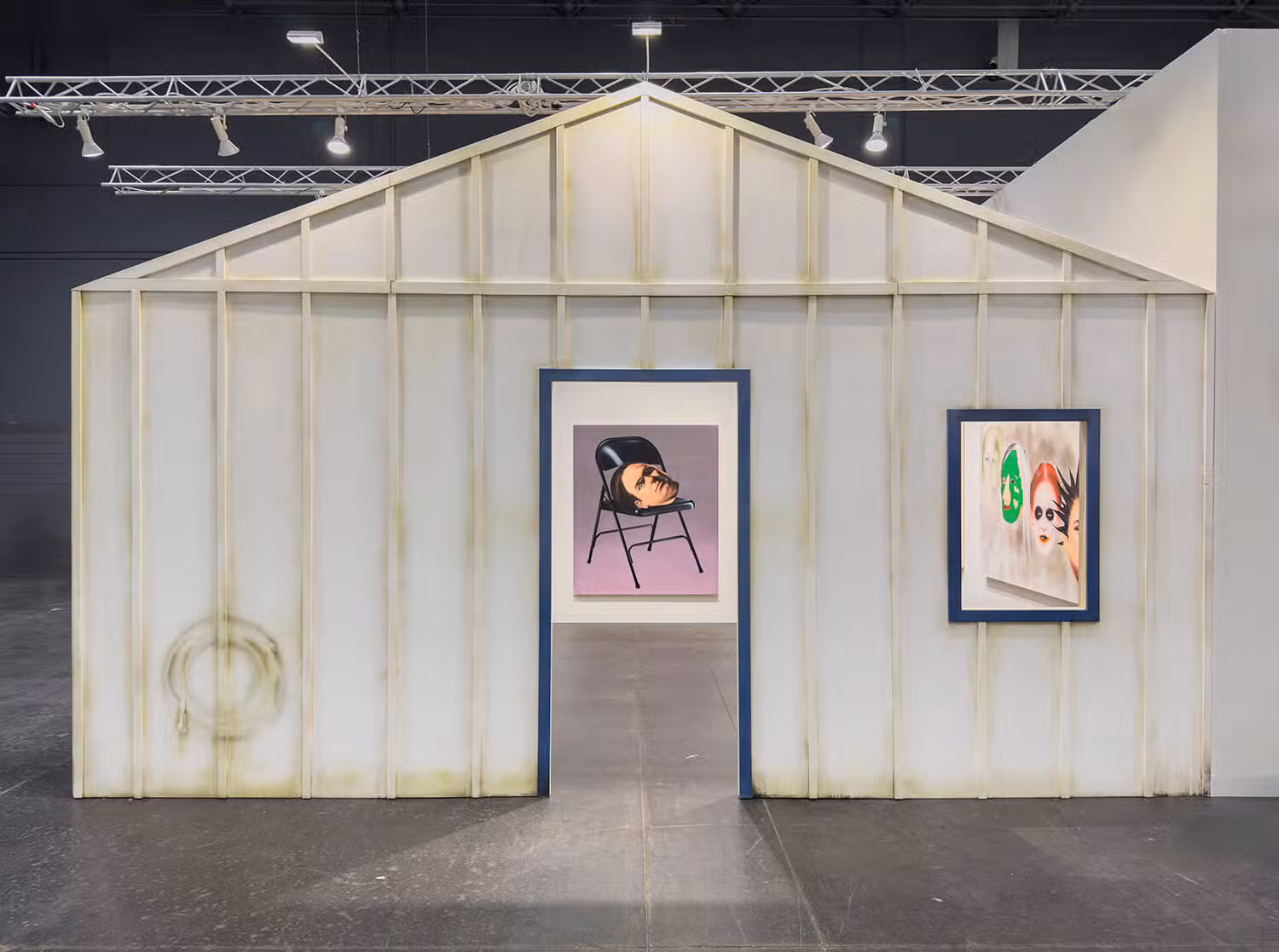 Installation view of Aaron Elvis Jupin at Moskowitz Bayse. Image courtesy of Moskowitz Bayse.