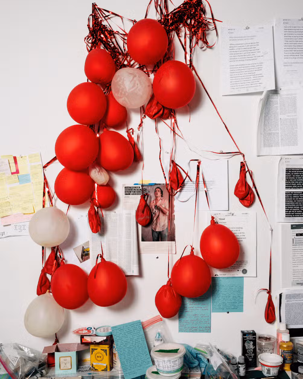 Paige K.B.’s studio. Photography by Eric Helgas. Image courtesy of the artist and Blade Study.