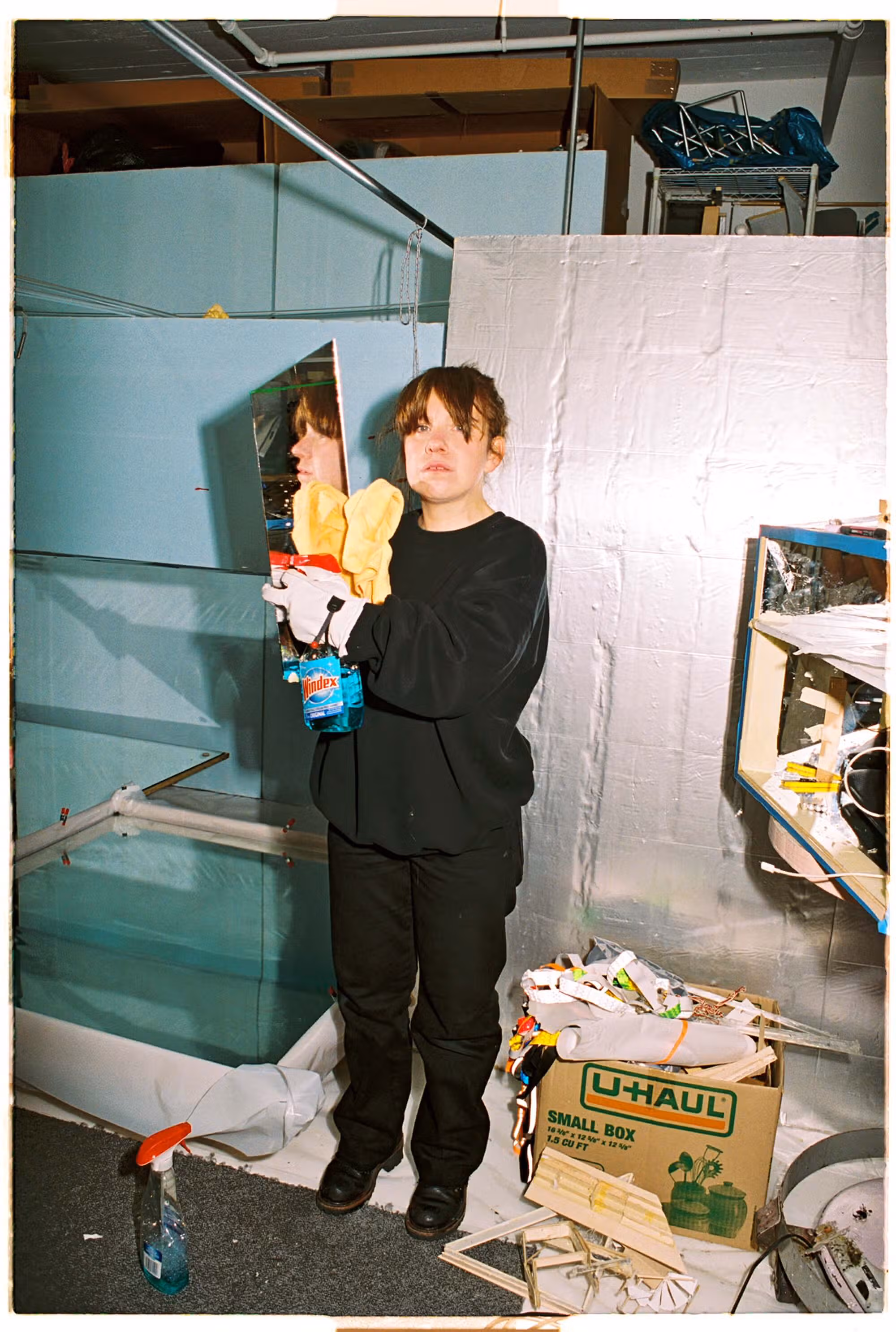 Samara Golden in her studio. Photography by Maya Fuhr. Image courtesy of Night Gallery.