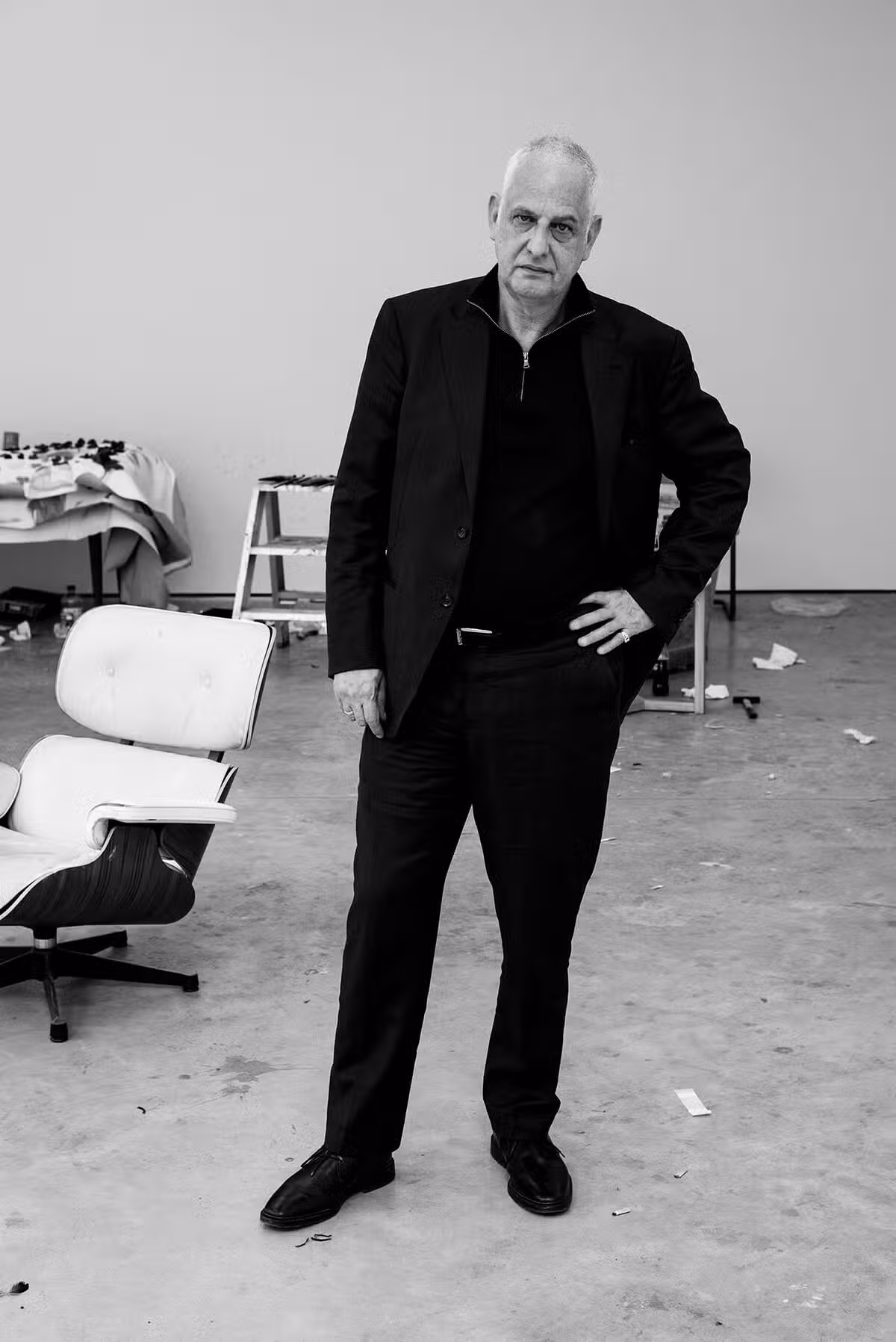 Luc Tuymans in his studio. Photography by Alex Salinas. Image courtesy of the artist.