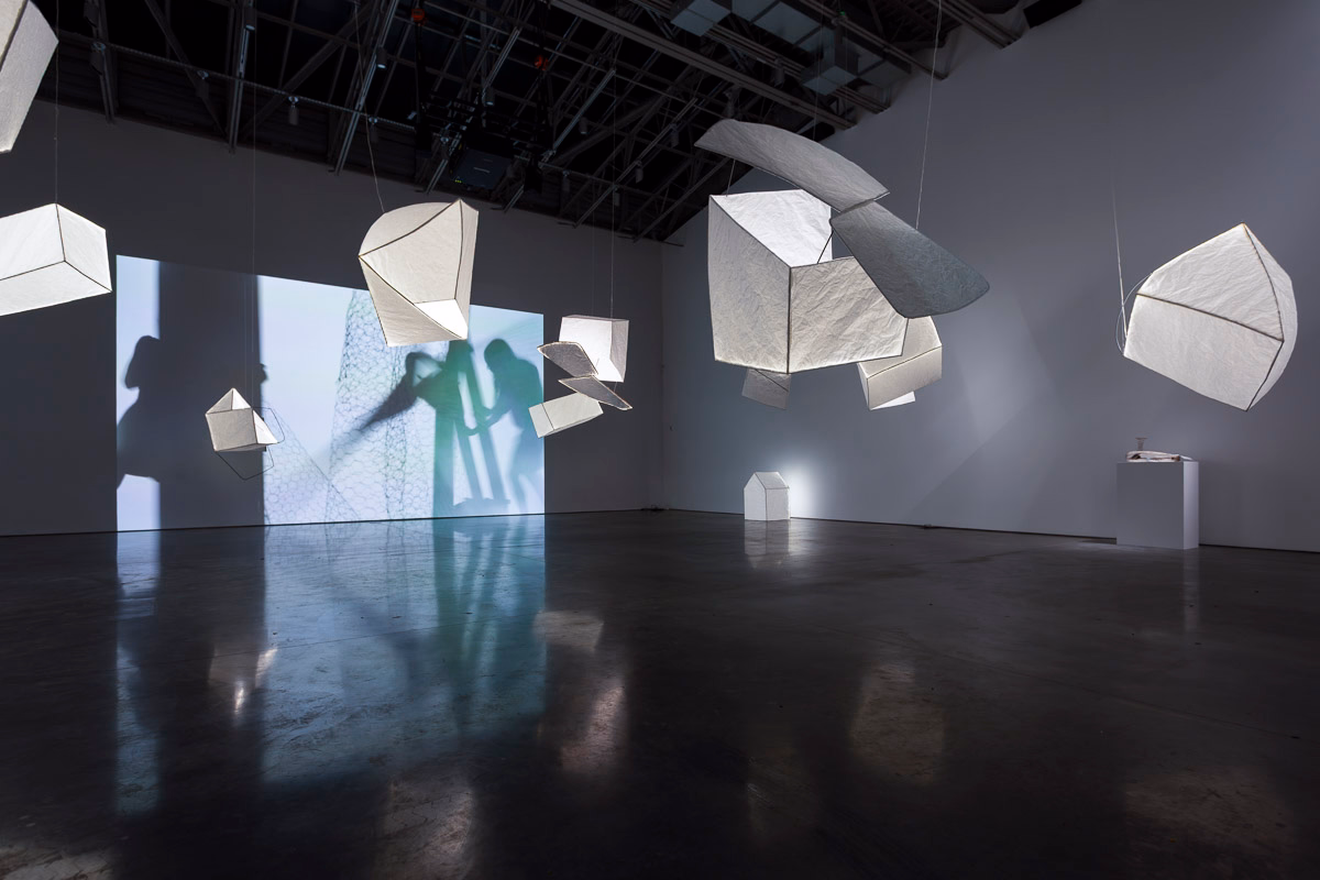 Installation view of “Joan Jonas: Empty Rooms.” Copyright of the artist and Artists Rights Society (ARS)