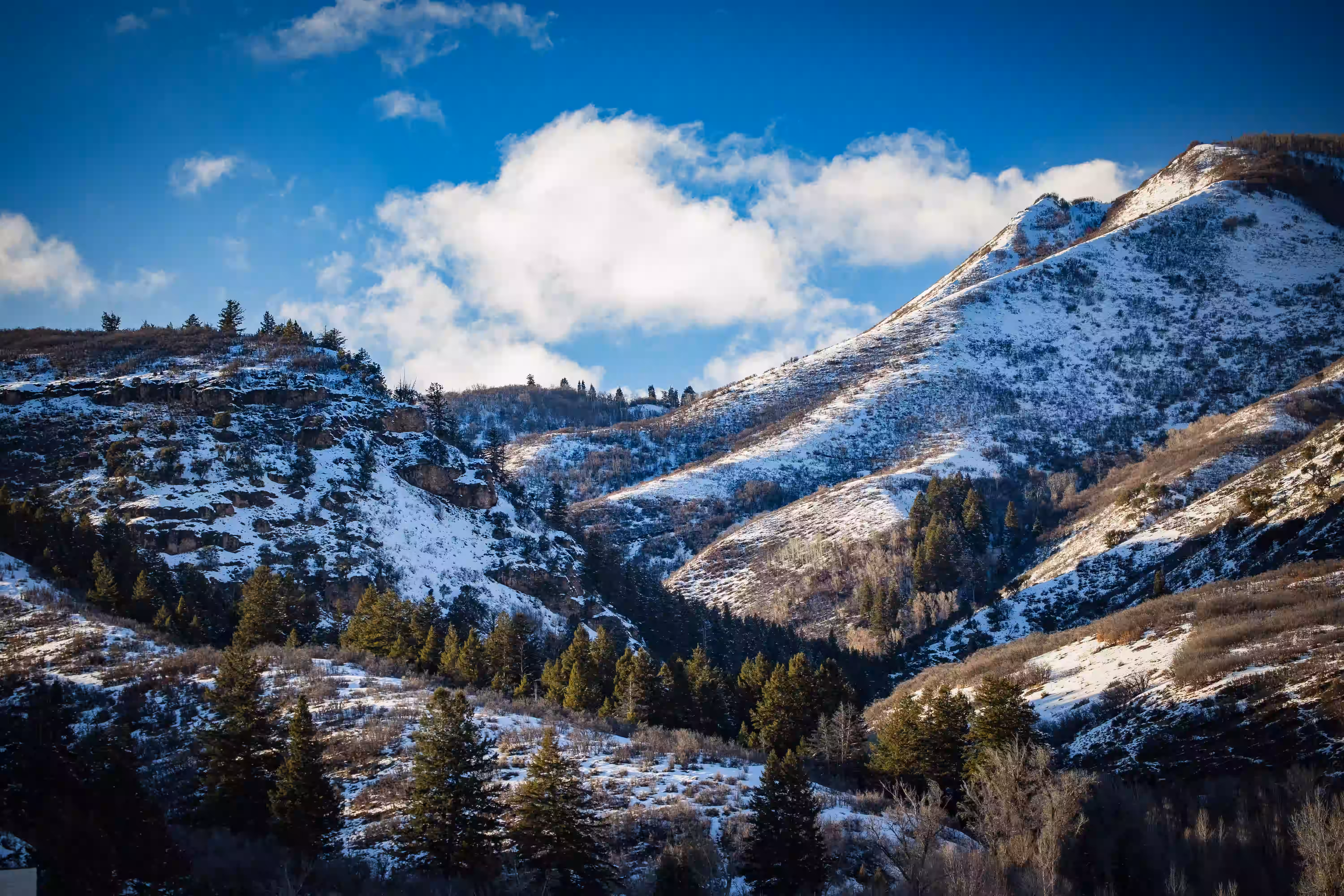 Mountain range view at the Lodge at Blue Sky